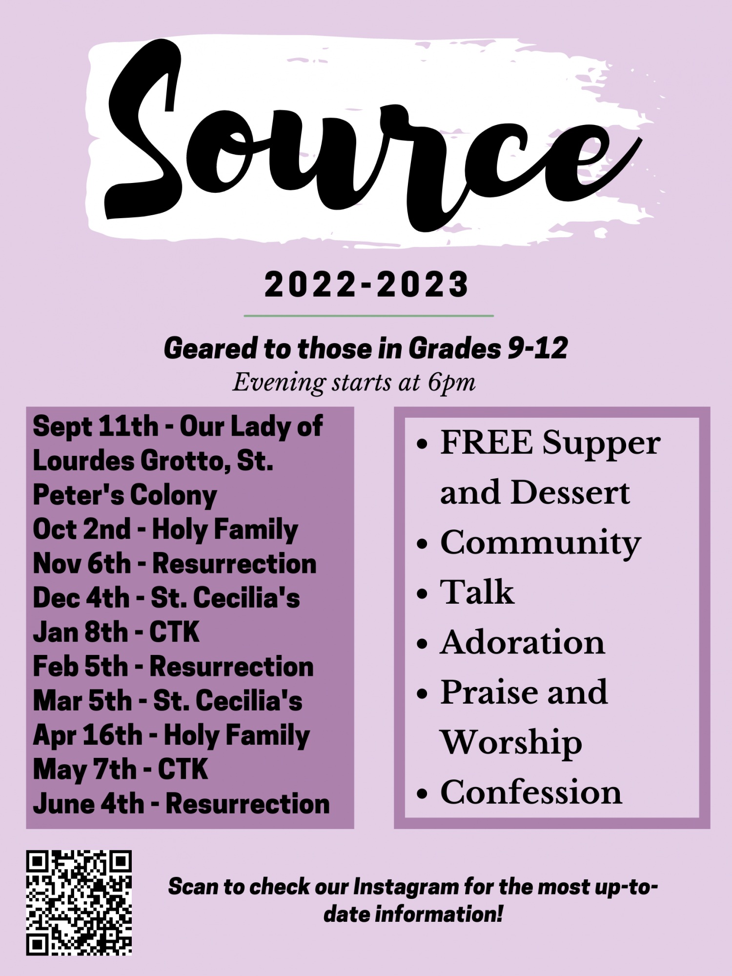 Youth Events Archdiocese of Regina