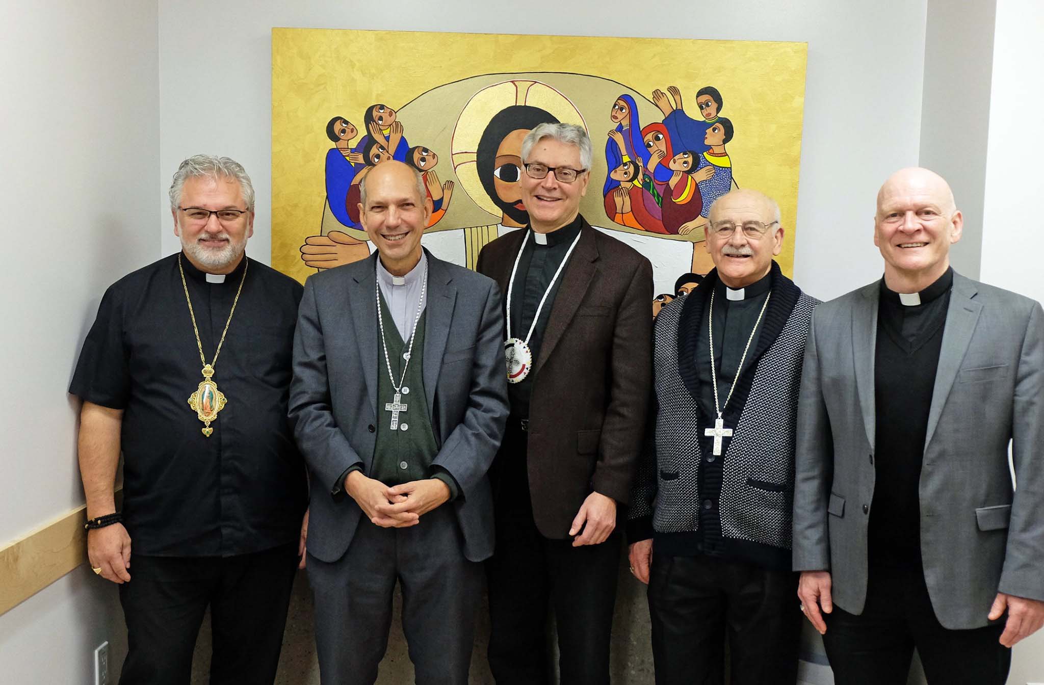 The 5 Catholic Bishops of Saskatchewan Nov 2019 file photo by Tim Yaworski The 5 Catholic Bishops of Saskatchewan Nov 2019 file photo by Tim Yaworski